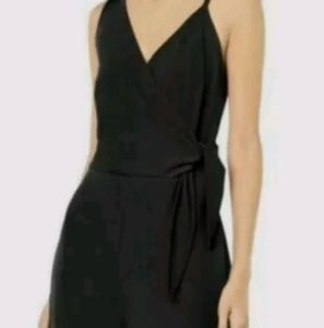 Bar III Womens Size 0 Black Sleeveless Casual Cocktail Jumpsuit New With Tag 